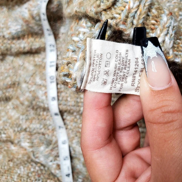 Hem & Thread Tan Knit Pullover Sweater - Picture 5 of 5